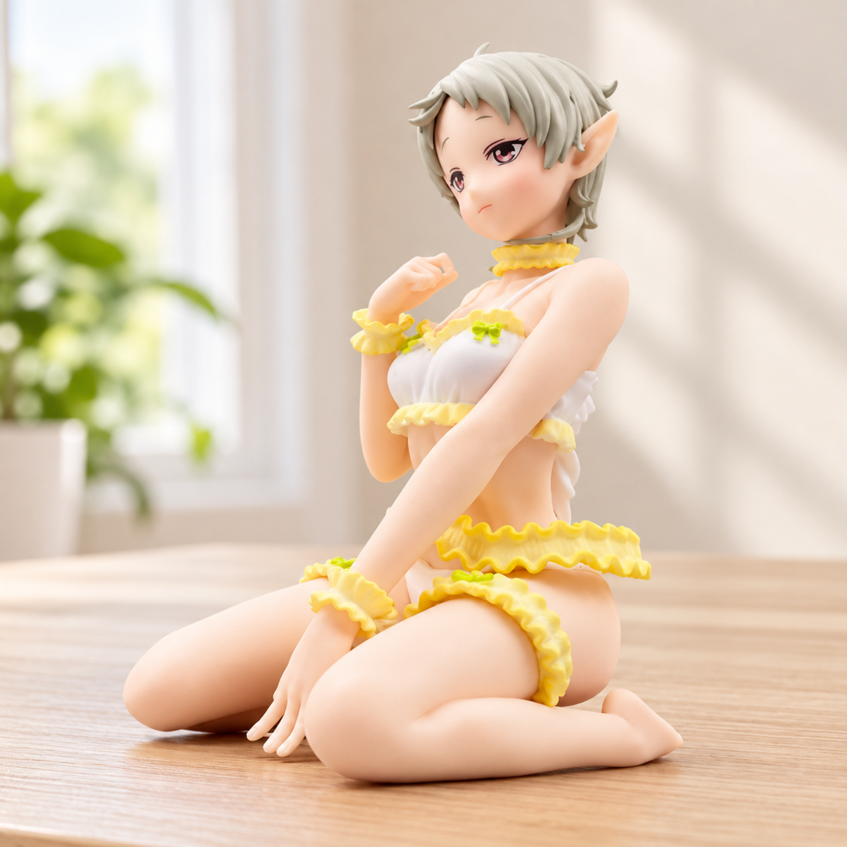 Sleepy Girl in a Yellow Dress