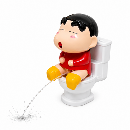 Shinchan Sitting Toilet Water Prank Toy