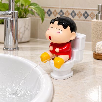 Shinchan Sitting Toilet Water Prank Toy