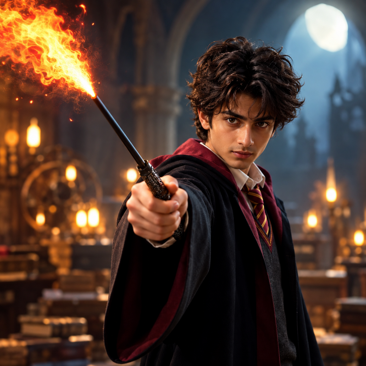 Harry Potter Fire Wand with Card