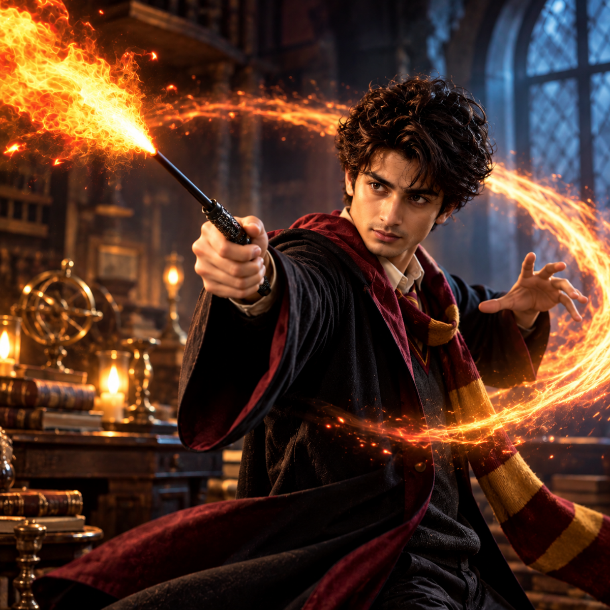 Harry Potter Fire Wand with Card