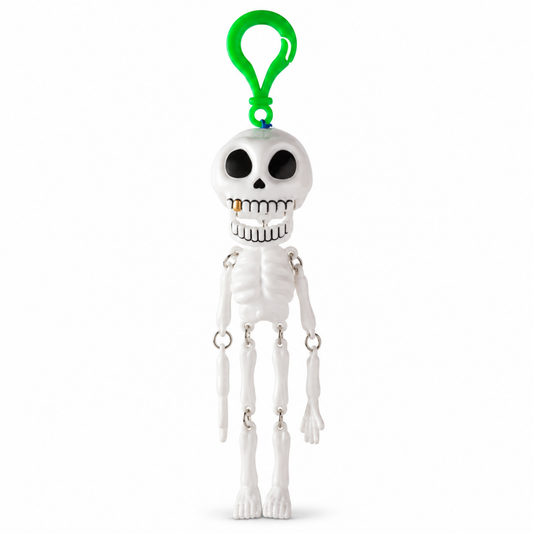 Biting Skeleton Keychain