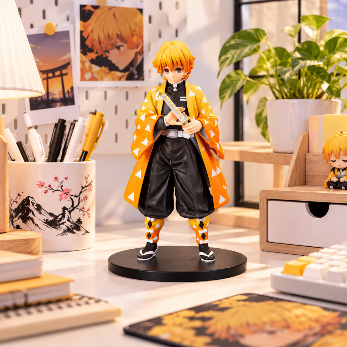 Zenitsu Agatsuma Standing Action Figure – 15cm