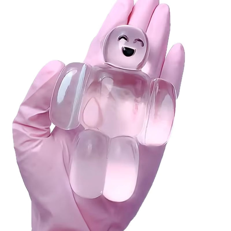 Clear Squishy Robot Jelly Toy Stress Reliever
