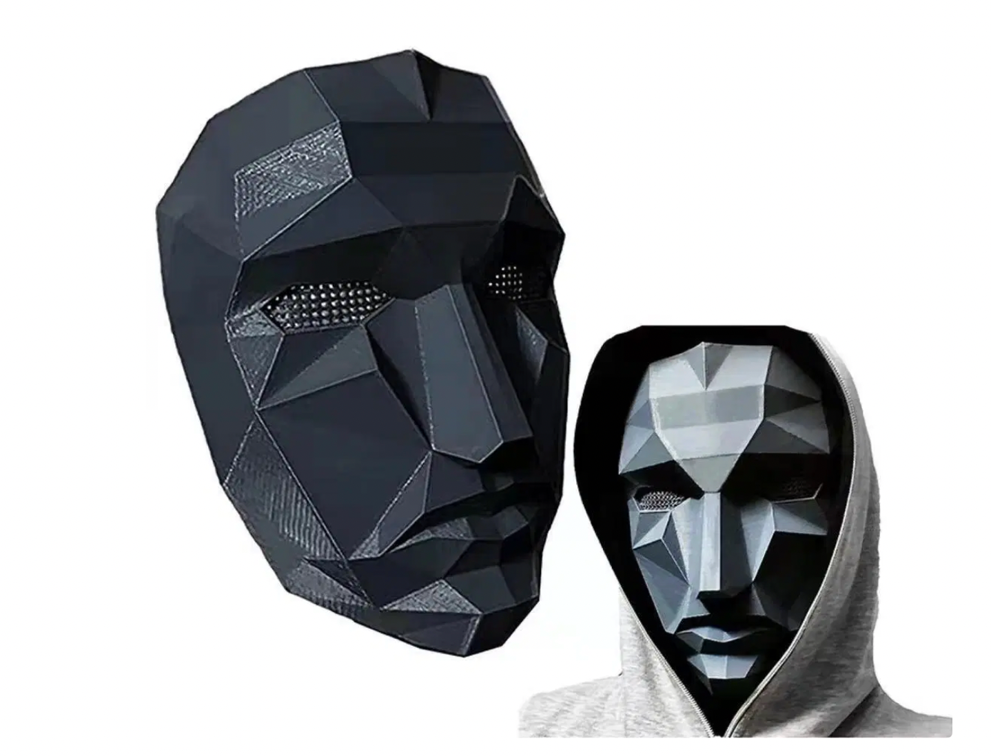 Squid Game Front Man Mask (Geometric Black Mask)