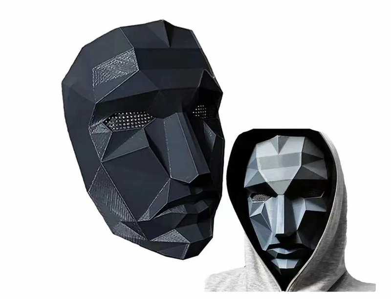 Squid Game Front Man Mask (Geometric Black Mask)