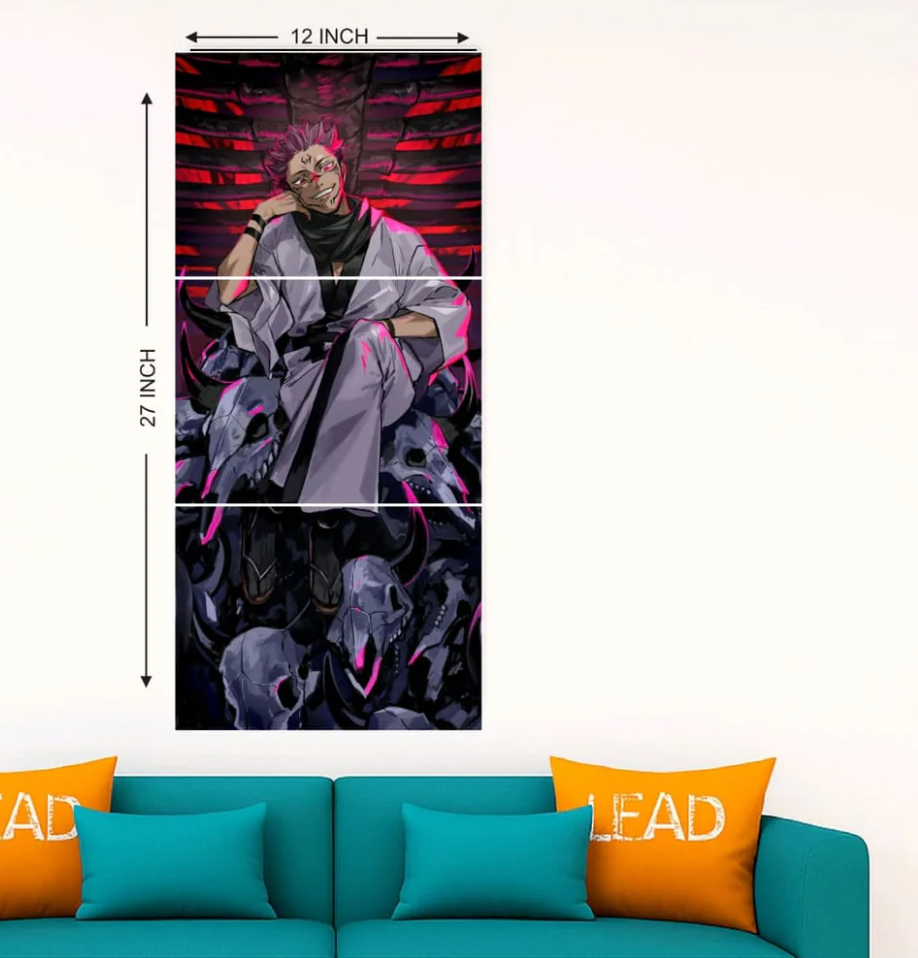 Jujutsu design trendy split poster