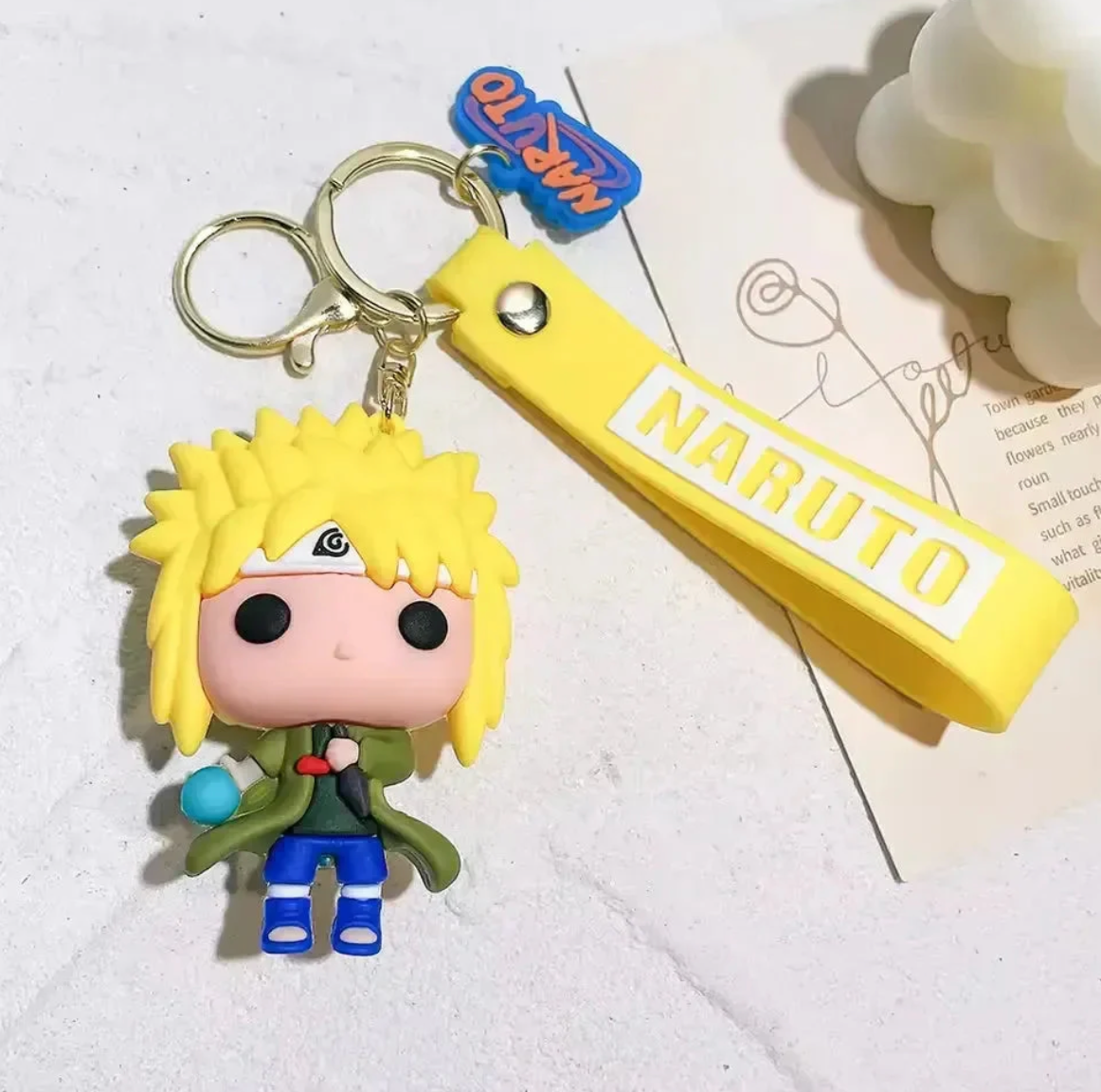 Minato Namikaze Rubber Keychain