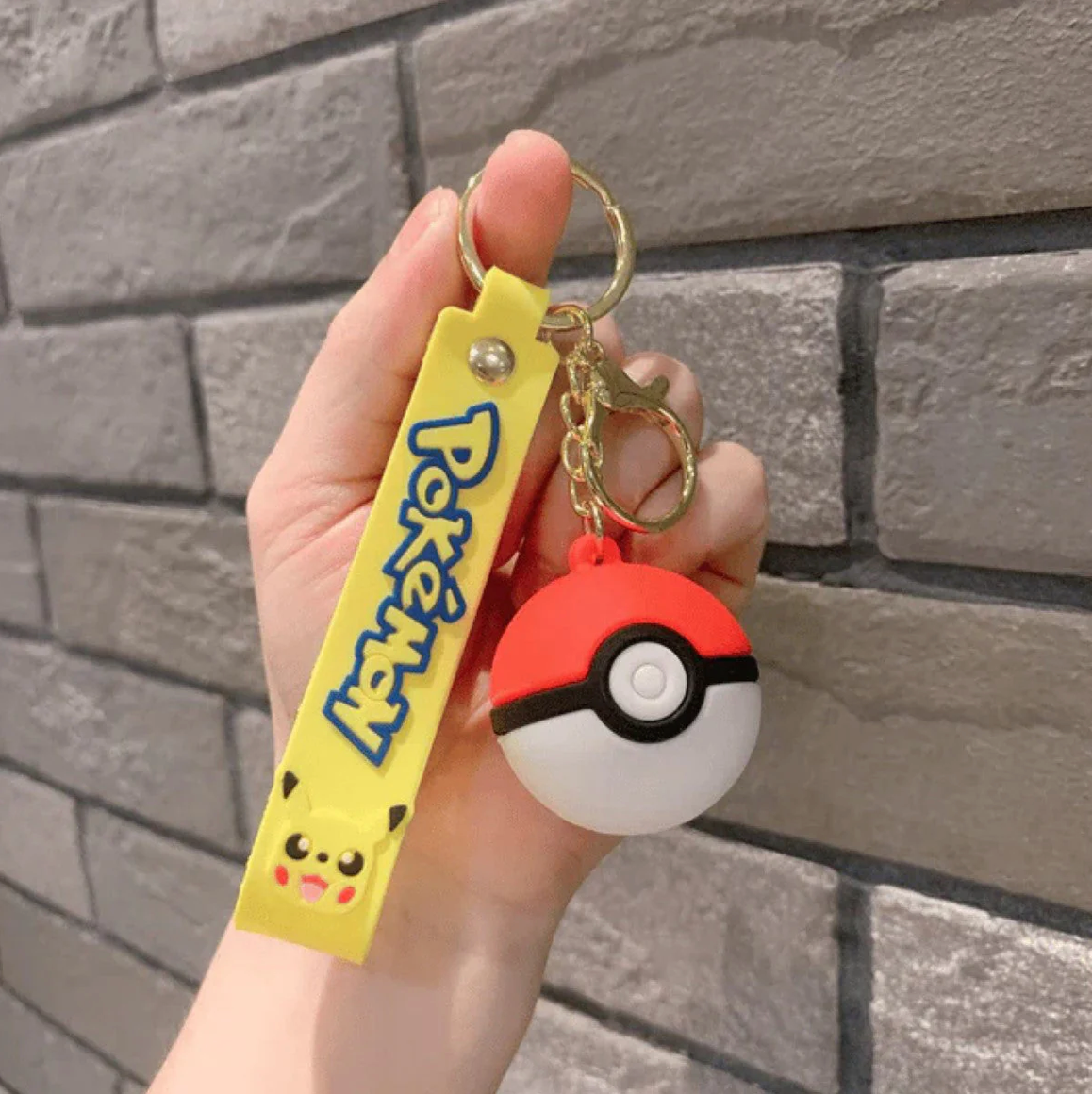 Pokémon Ball Rubber Keychain