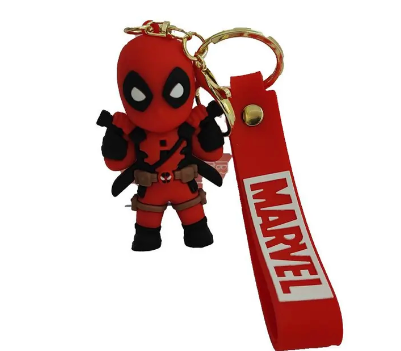 Deadpool rubber keychain