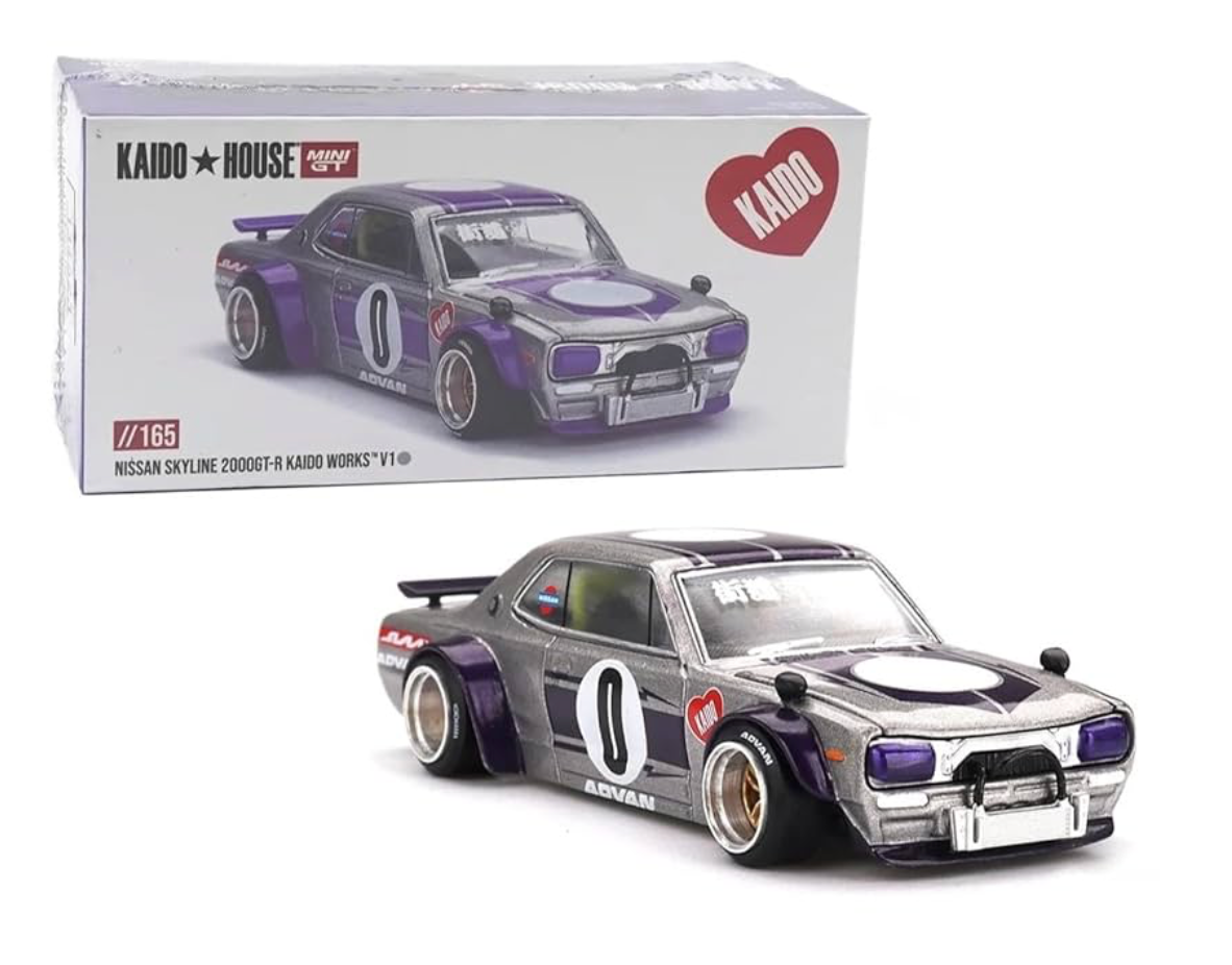 MINI GT Kaido House #165 Nissan Skyline 2000GT-R Die-Cast Car with Box