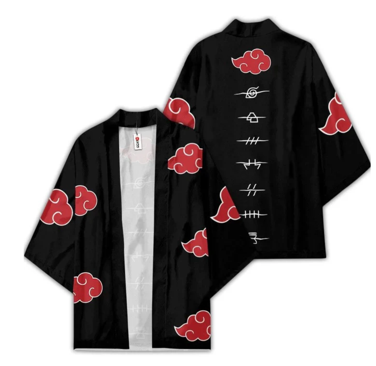 Itachi Leaf Symbol Robe Kimono