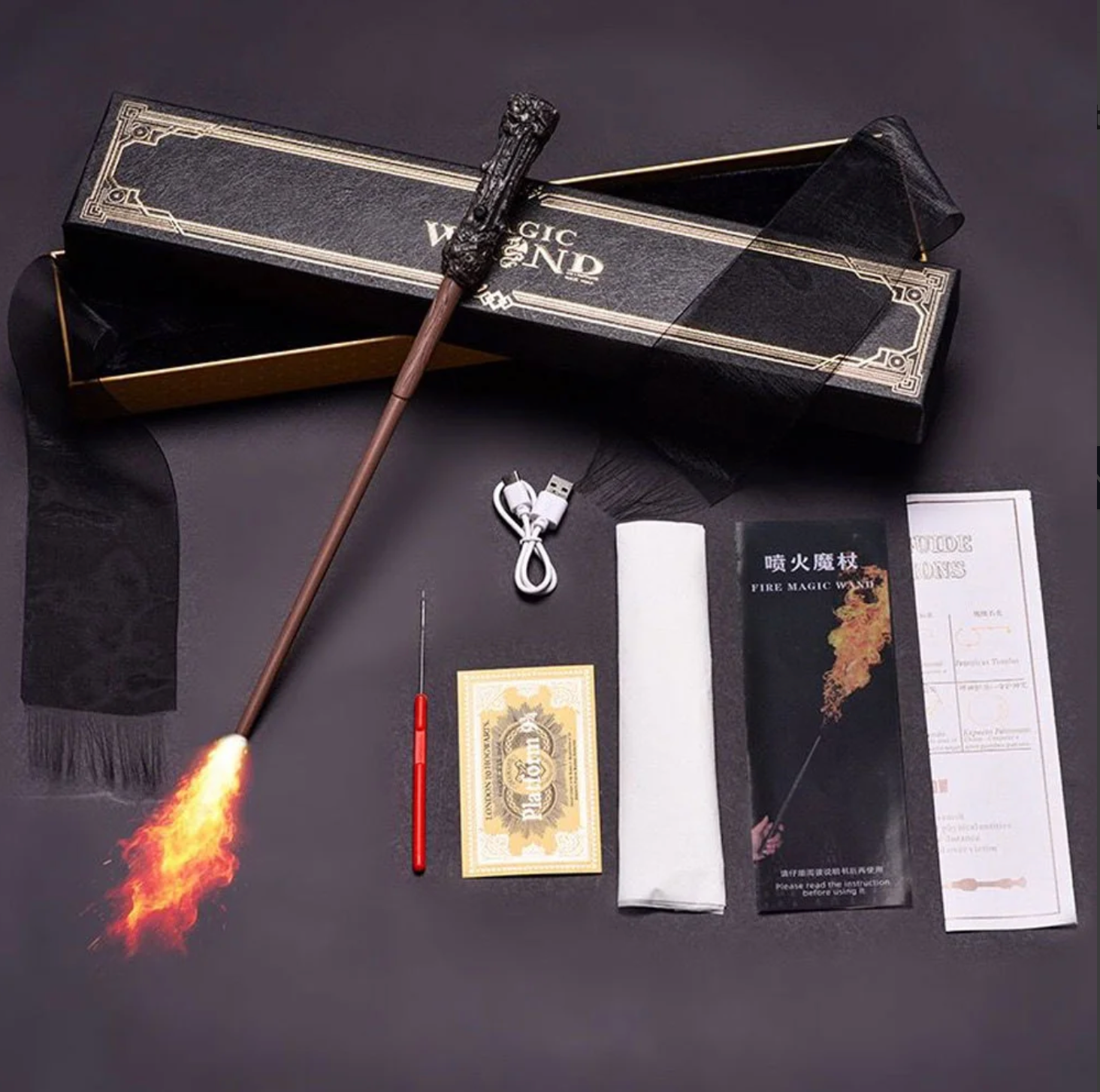 Harry Potter Fire Wand with Card