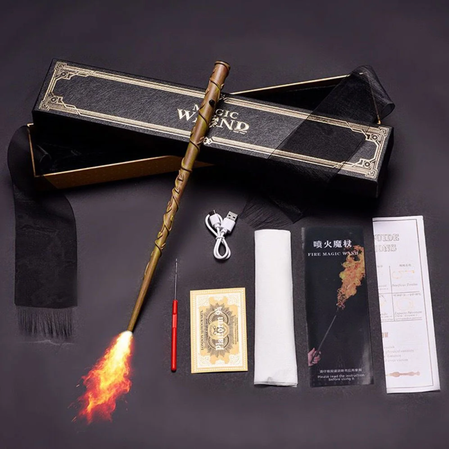 Harry Potter Fire Wand with Card