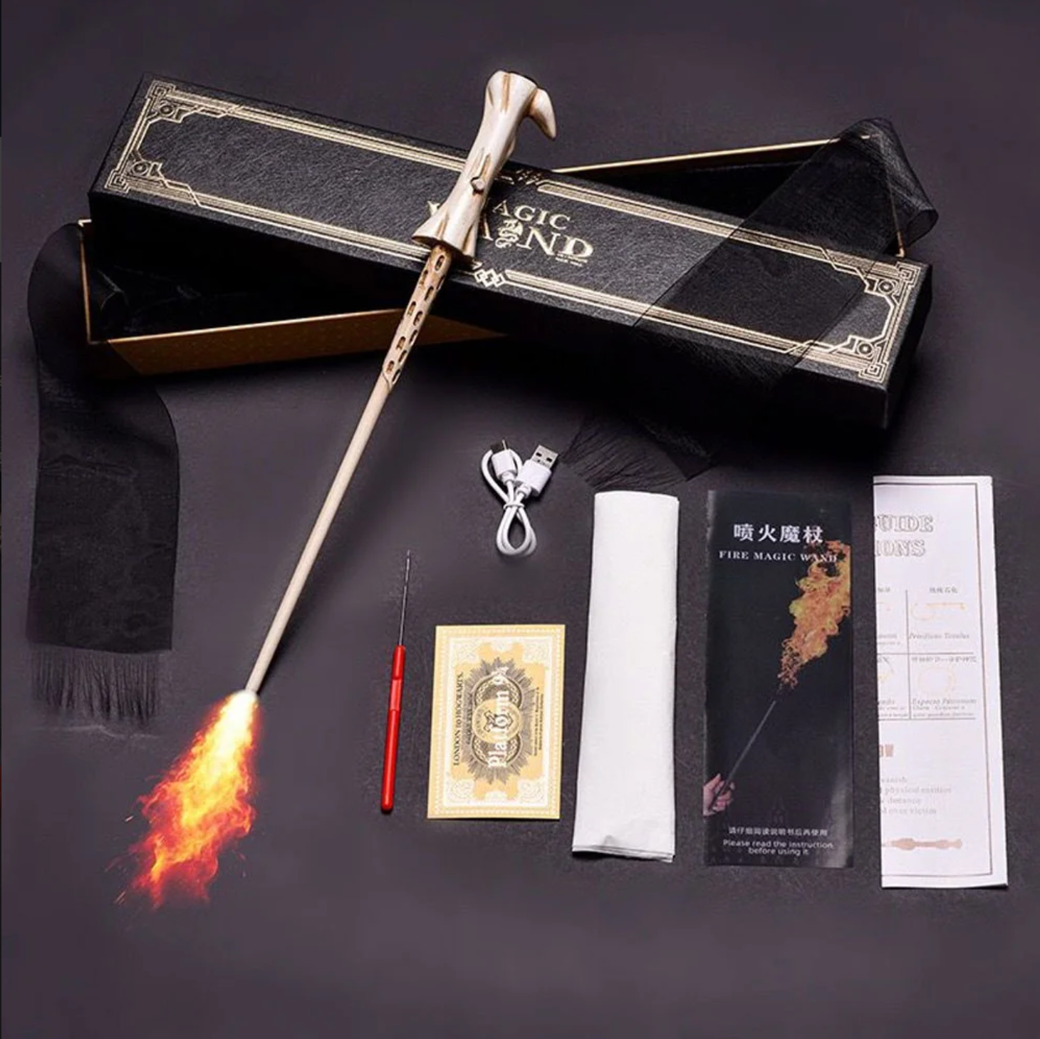 Harry Potter Fire Wand with Card