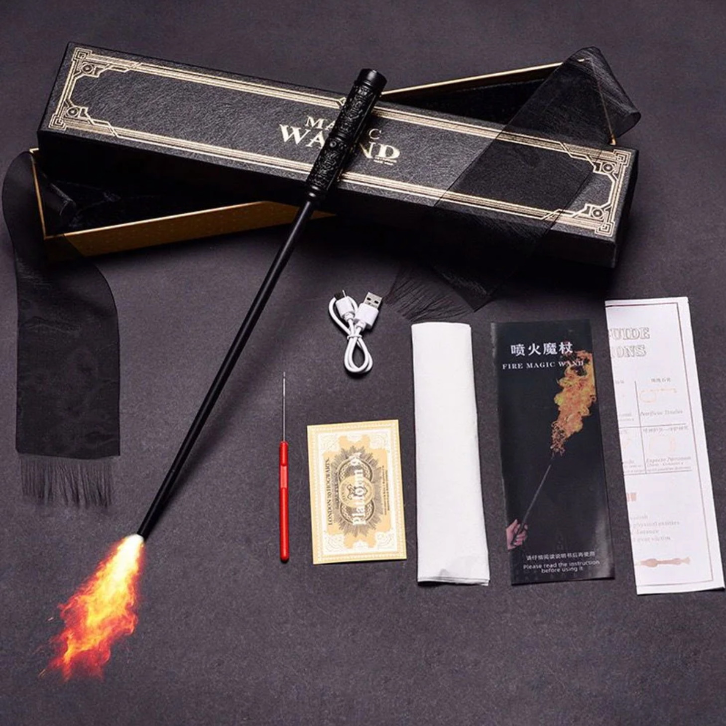 Harry Potter Fire Wand with Card