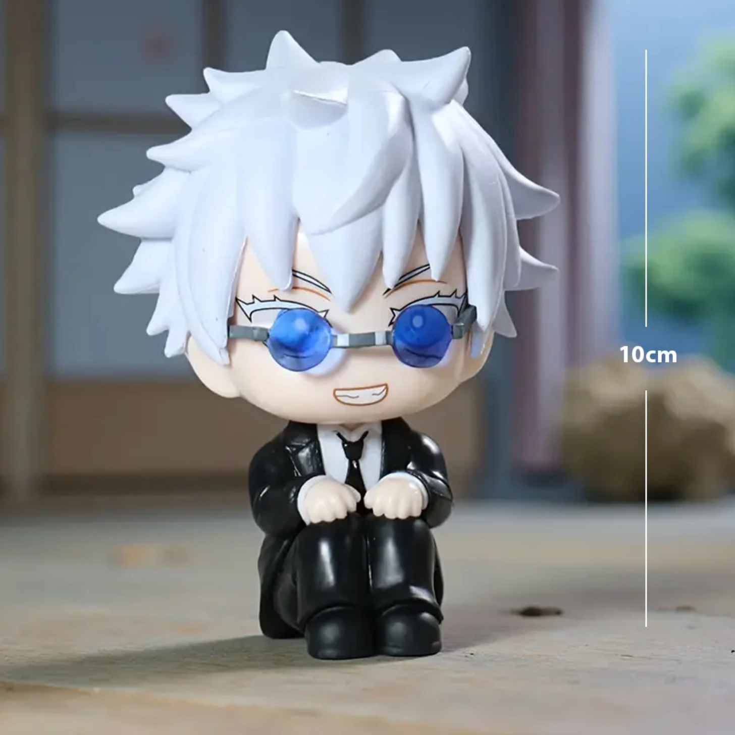 Satoru Gojo Sitting with Glasses 10cm Figure