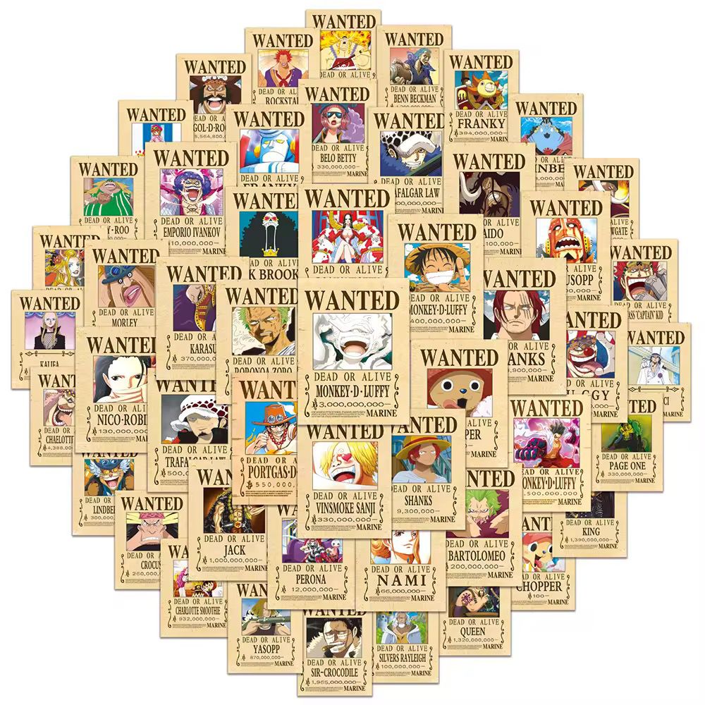 One Piece Waterproof stickers – Full Set