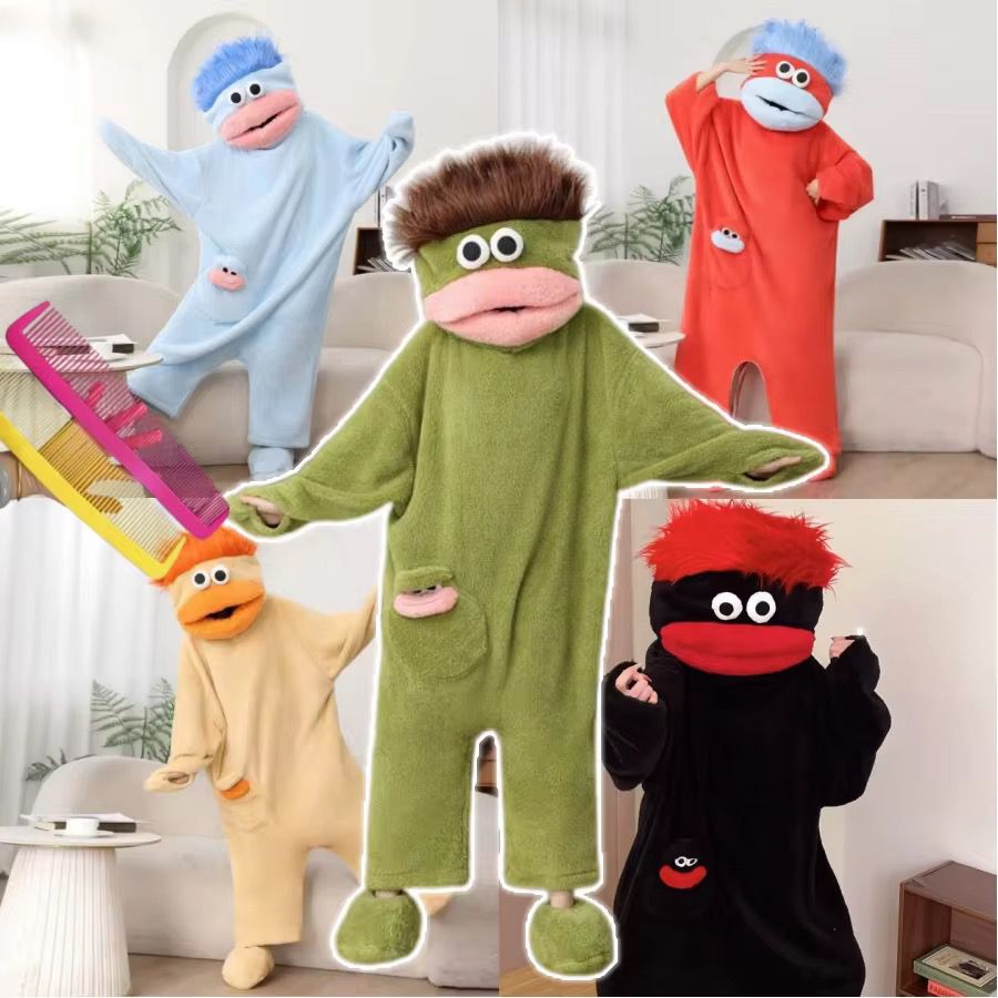 Cute Monster Themed Onesie Pajamas