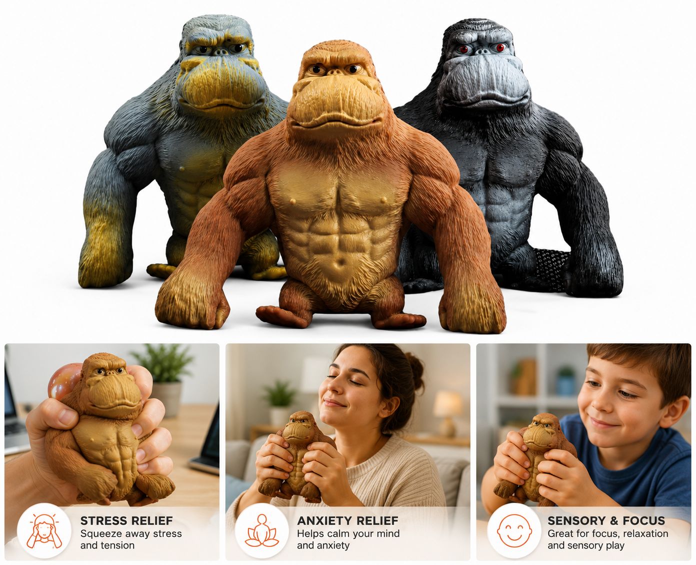 Stress Buster Monkey Toy