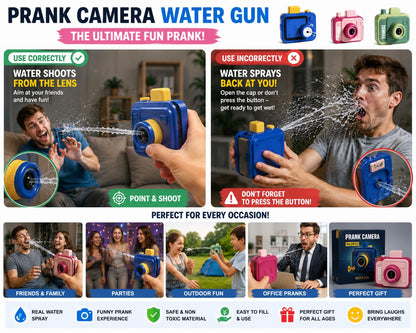 Camera Water Gun Prank Toy