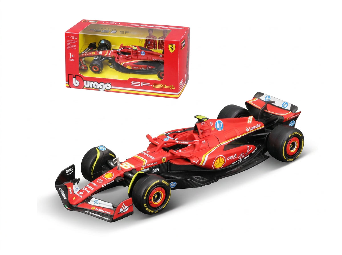 Burrago 1:43 F1 #55 Charles Sainz Ferrari Die-Cast Car