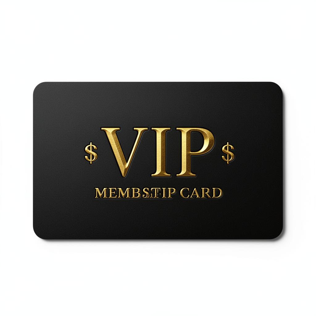 VIP Membership card — clean product shot