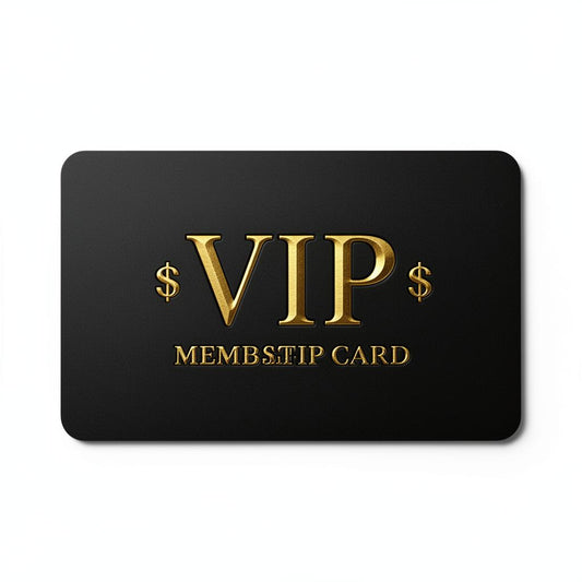 VIP Membership card — clean product shot
