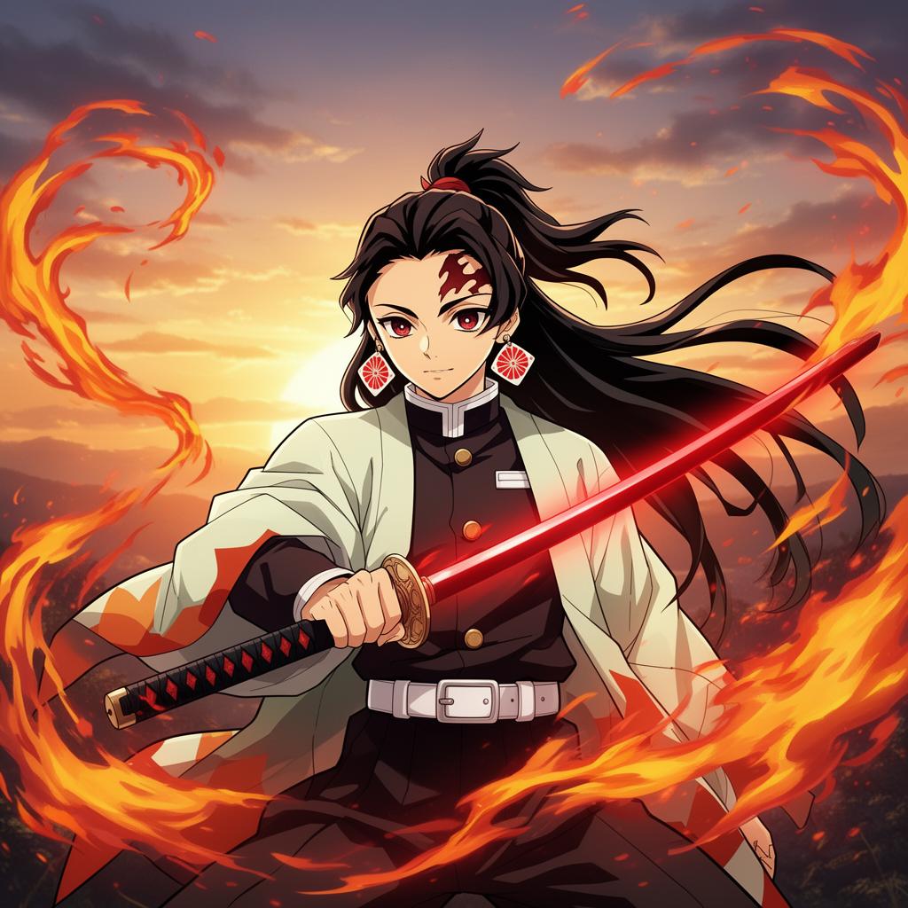 Yoriichi Tsugikuni anime poster cover art