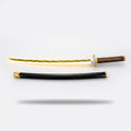 Zenitsu LED Nichirin wooden katana with scabbard — clean product shot